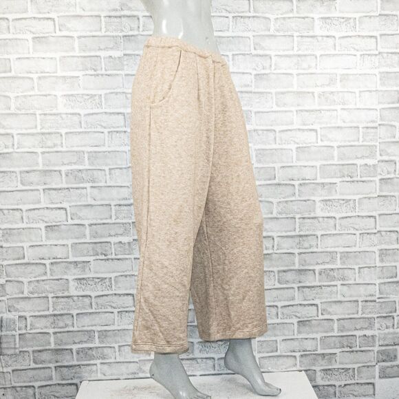 RIPLEY RADER wide leg crop lounge pants in beige size 4 - Picture 3 of 8